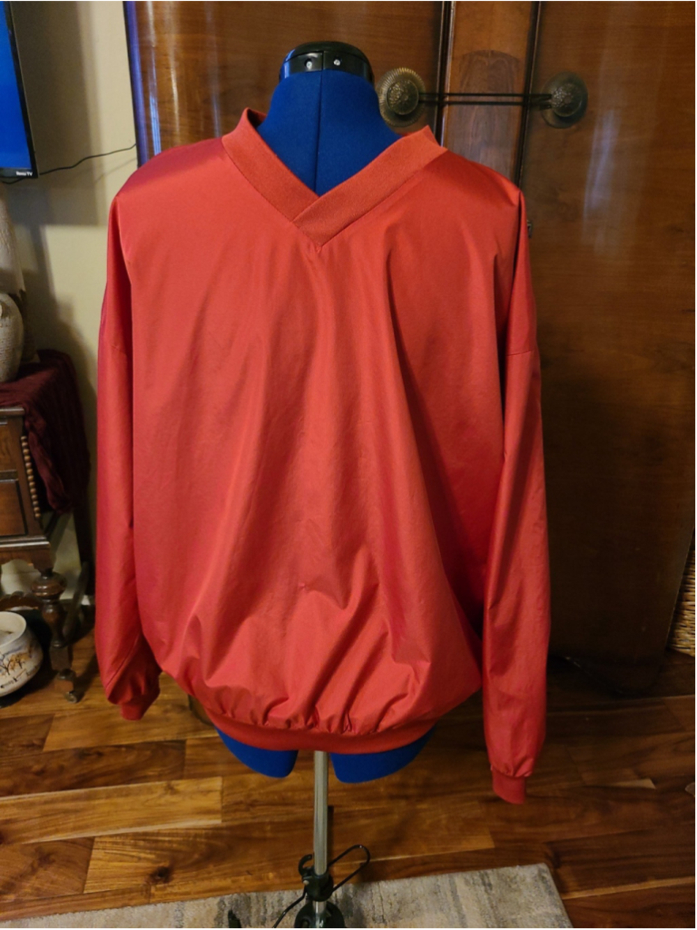 Augusta Sportswear red windbreaker men's sz XL. (#820)